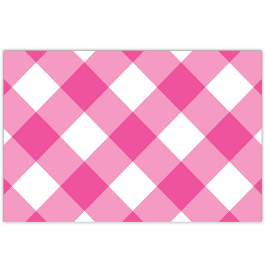 Home & Entertaining Rosanne Beck | Hot Pink Buffalo Check Placemats