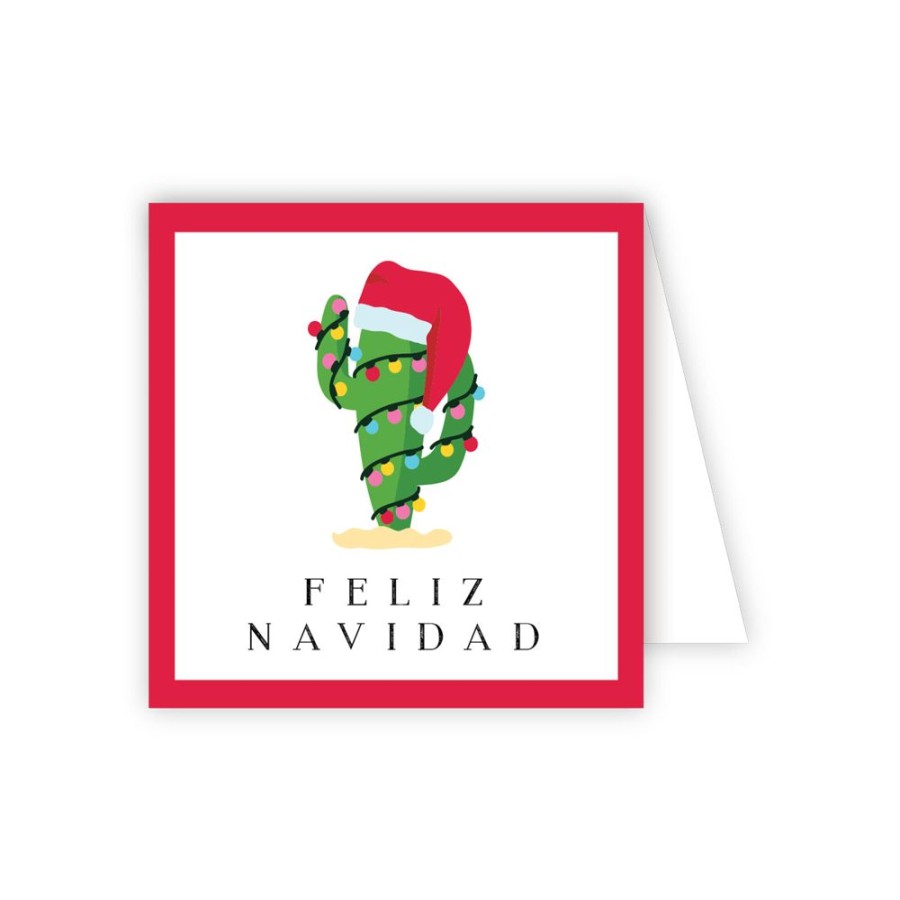 Seasonal Rosanne Beck | Feliz Navidad Cactus Enclosure Card