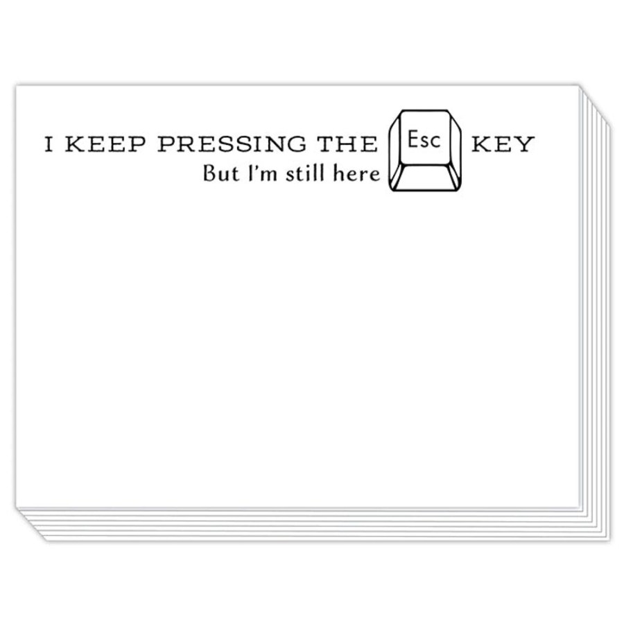 Notes & Pads Rosanne Beck | I Keep Pressing The Esc Key But I'M Still Here Slab Pad