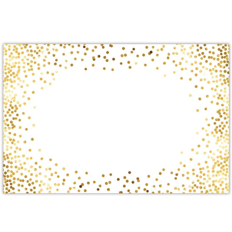 Invitations Rosanne Beck | Gold Confetti Dots Placemat