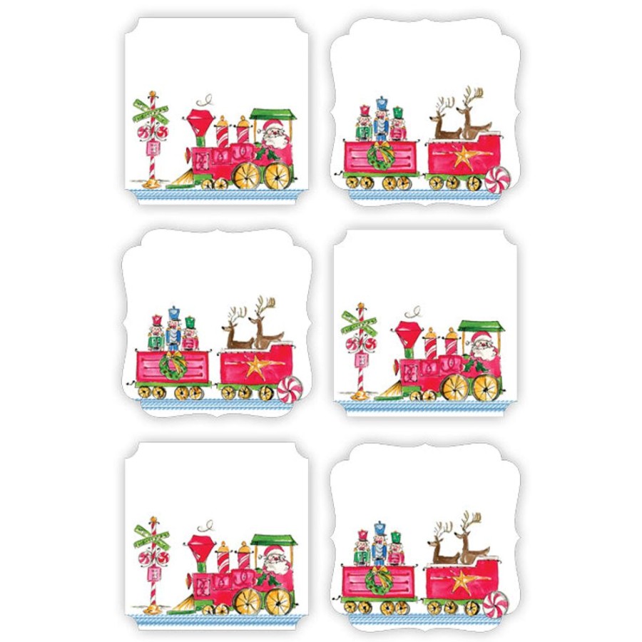 Seasonal Rosanne Beck | Santa Train Die-Cut Stickers