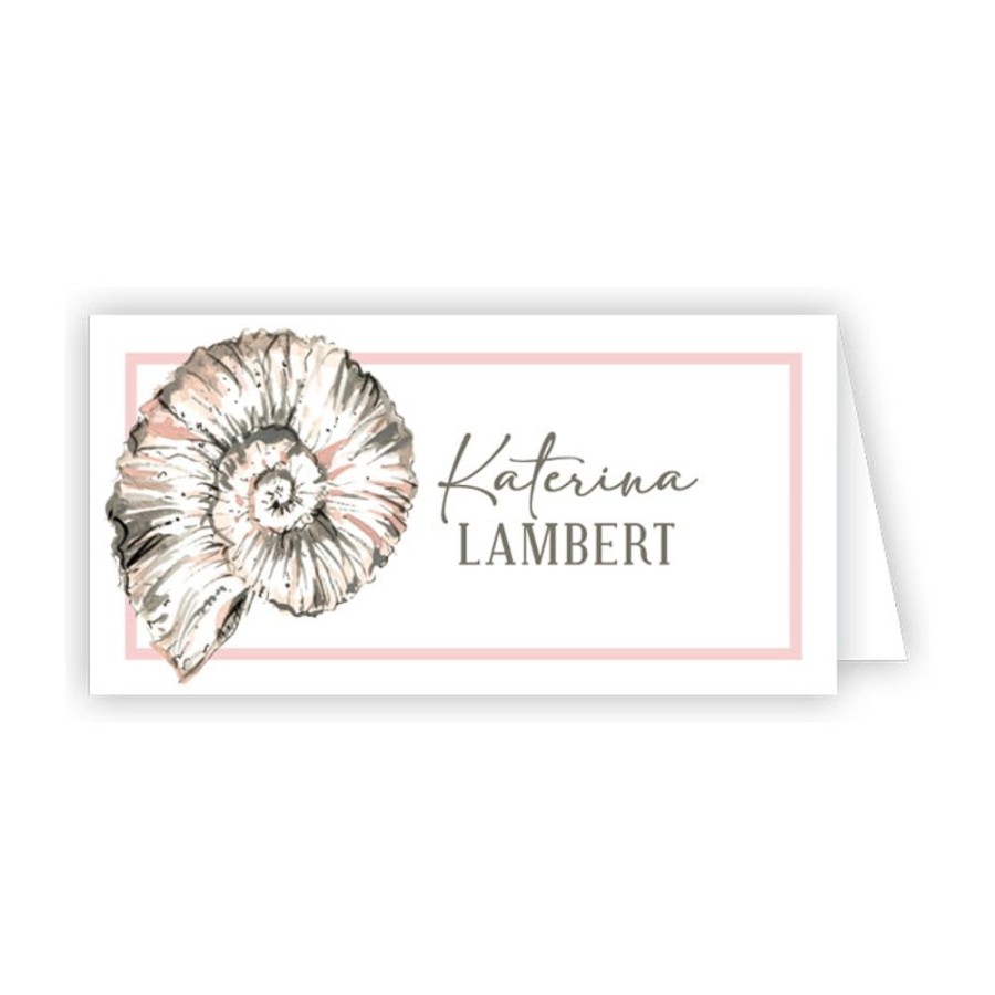 Home & Entertaining Rosanne Beck | Coastal Nautilus Shell Place Card