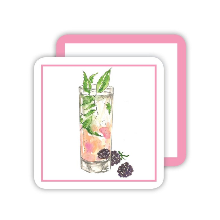 Home & Entertaining Rosanne Beck | Rasberry Cocktail Paper Coasters