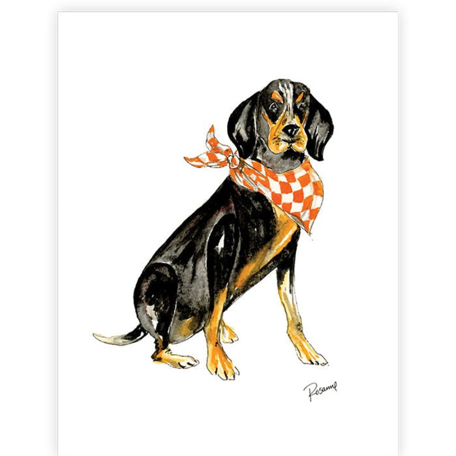 Seasonal Rosanne Beck | Coonhound Art Print