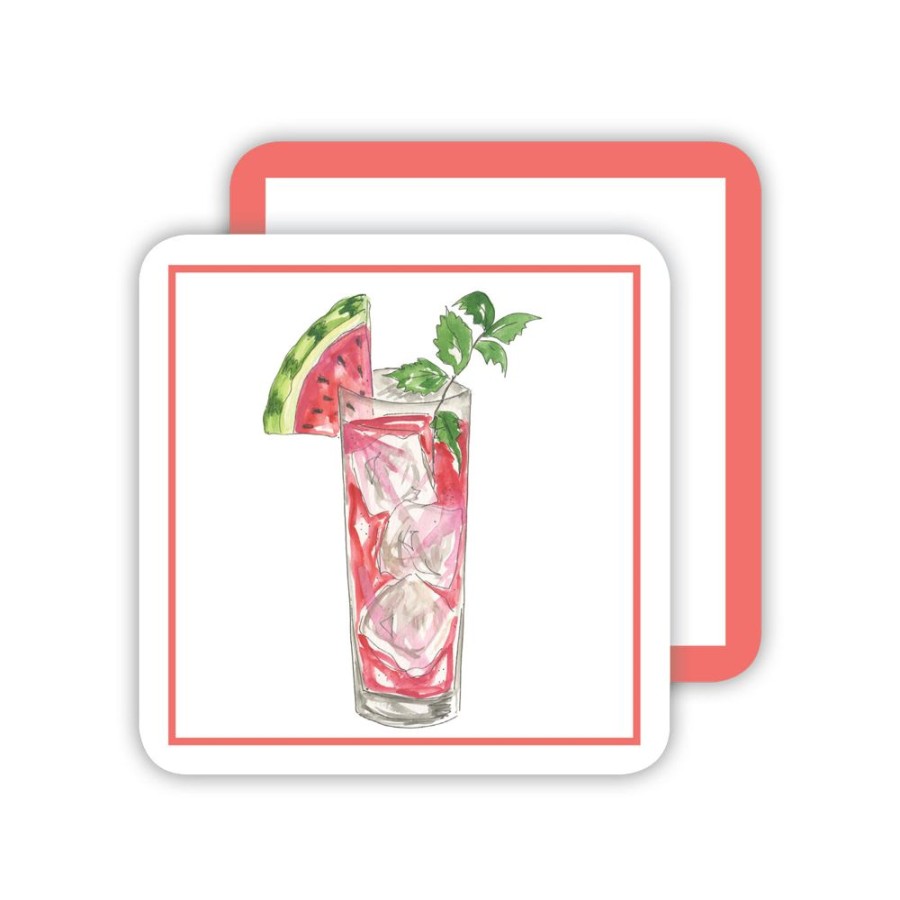 Home & Entertaining Rosanne Beck | Watermelon Cocktail Paper Coasters