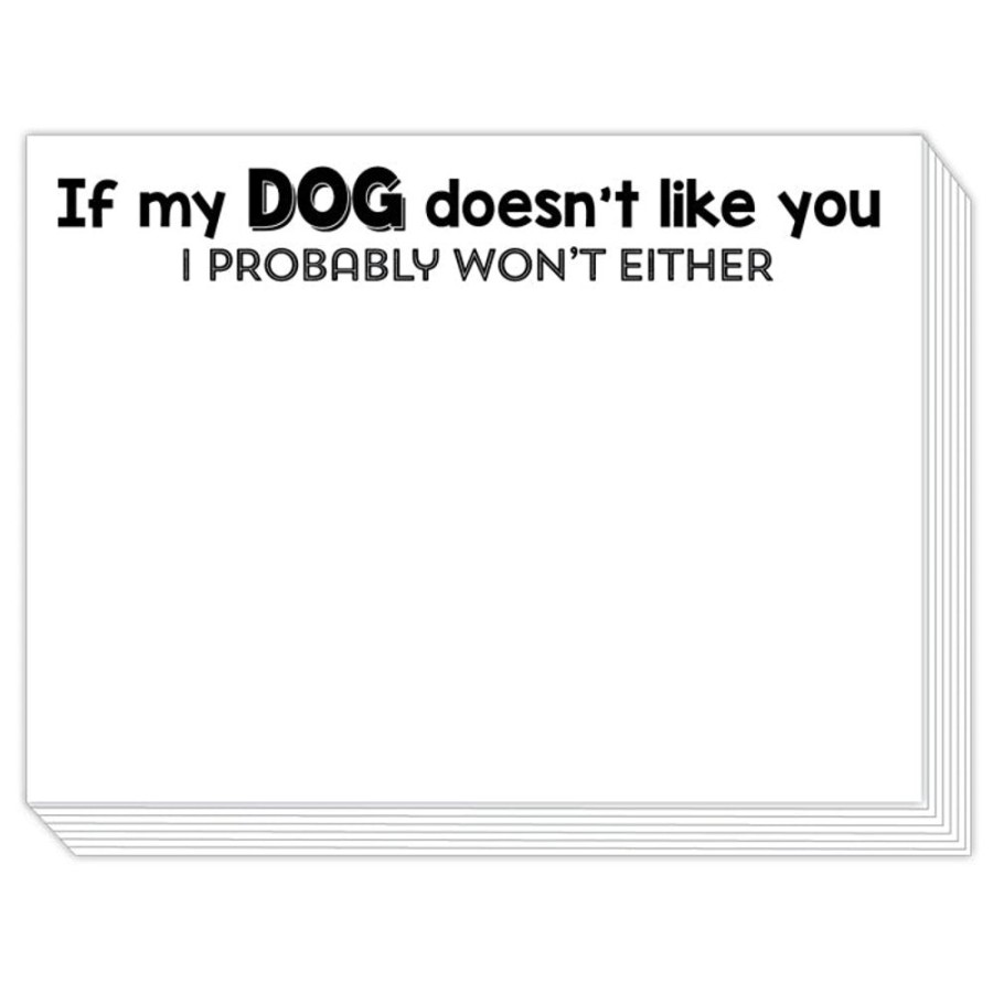 Notes & Pads Rosanne Beck | If My Dog Doesnt Like You Slab Pad