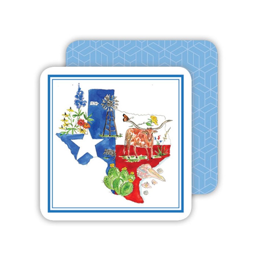 Home & Entertaining Rosanne Beck | State Of Texas Paper Coasters