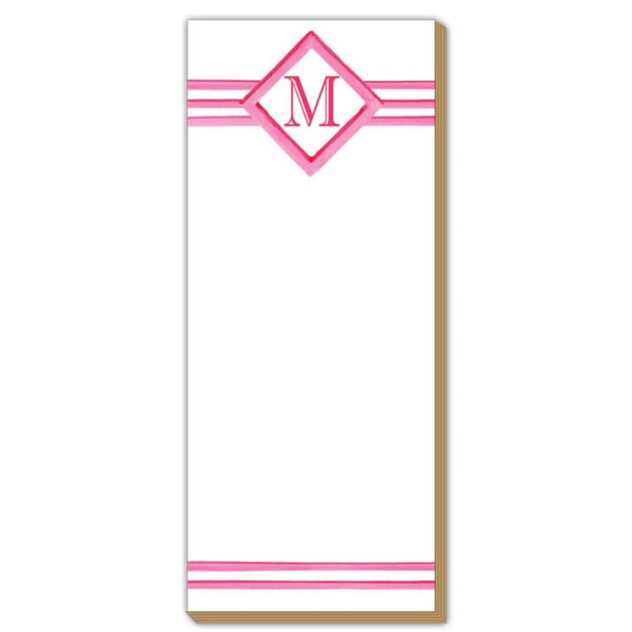 Monograms Rosanne Beck | Lattice Monogram M Luxe Skinny Pad