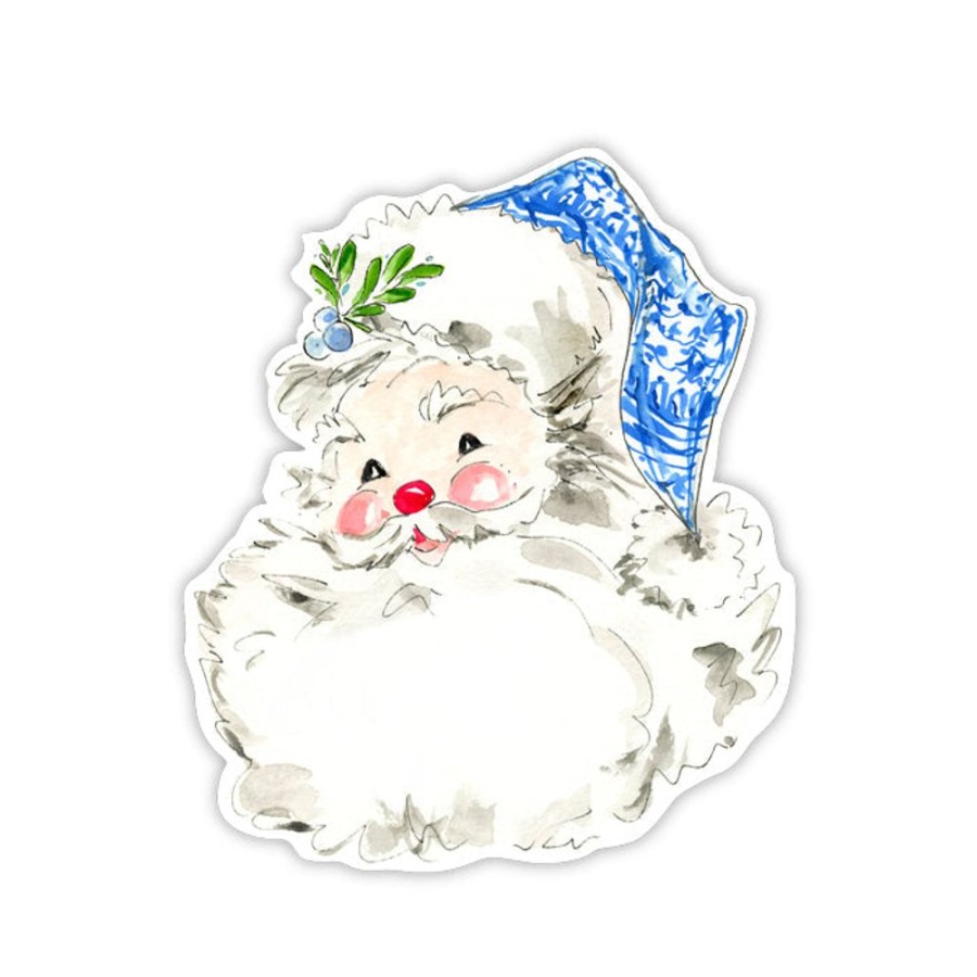 Seasonal Rosanne Beck | Blue Santa Die-Cut Accents