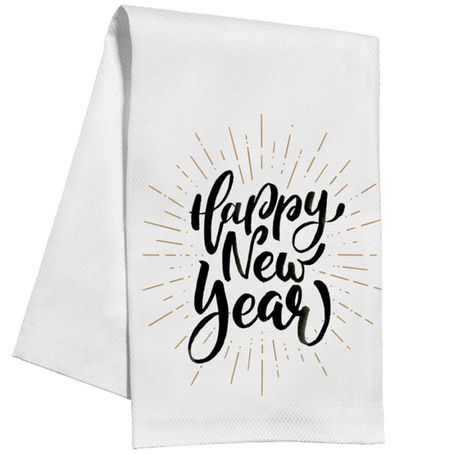 Invitations Rosanne Beck | Happy New Year Burst Kitchen Towel