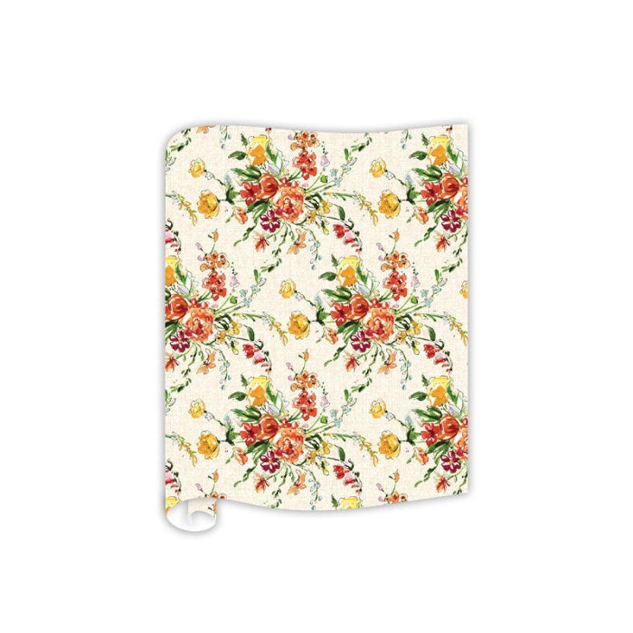 Home & Entertaining Rosanne Beck | Red And Yellow Floral Mix Table Runner