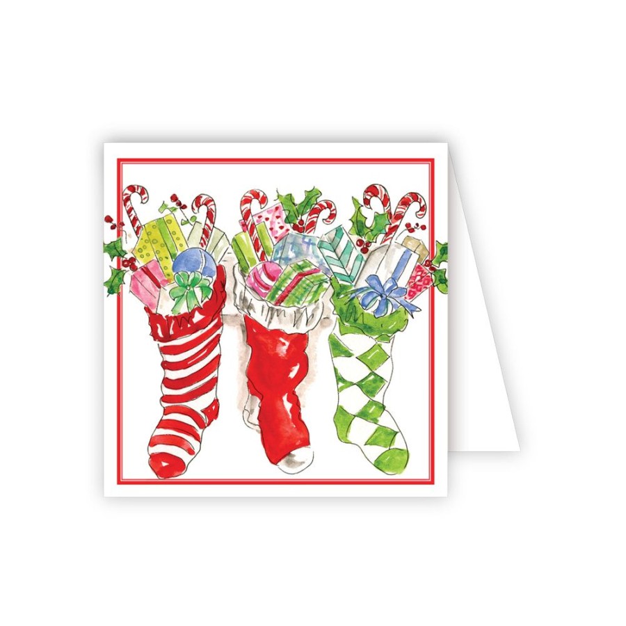 Seasonal Rosanne Beck | Stockings Enclosure Cards