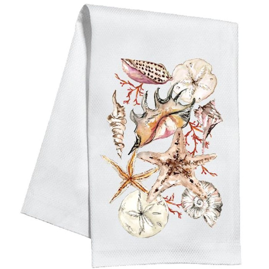 Home & Entertaining Rosanne Beck | Coastal Seashells Kitchen Towel