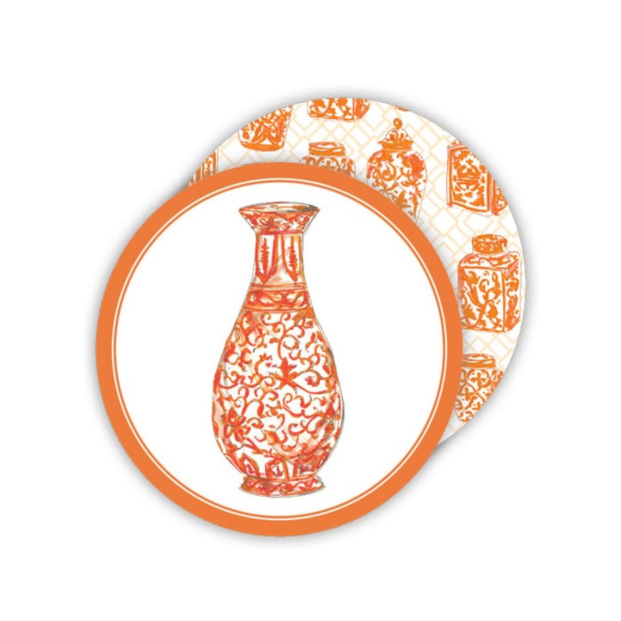 Home & Entertaining Rosanne Beck | Orange Urn Paper Coasters