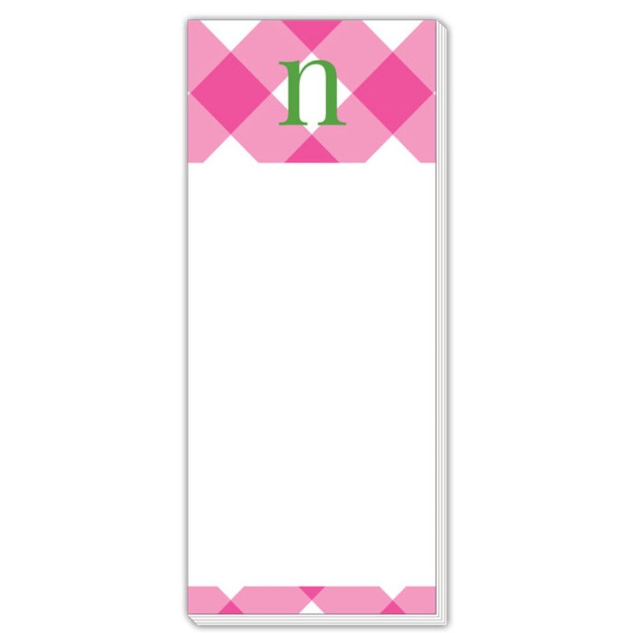 Monograms Rosanne Beck | Buffalo Check N Skinny Notepad