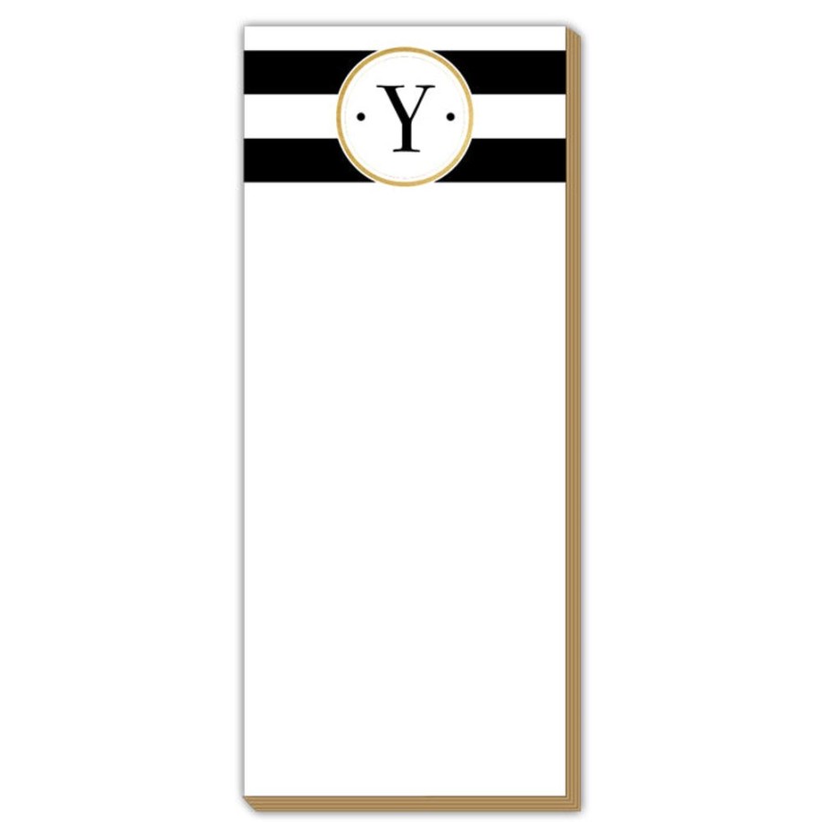 Monograms Rosanne Beck | Black Stripe Y Luxe Skinny Pad