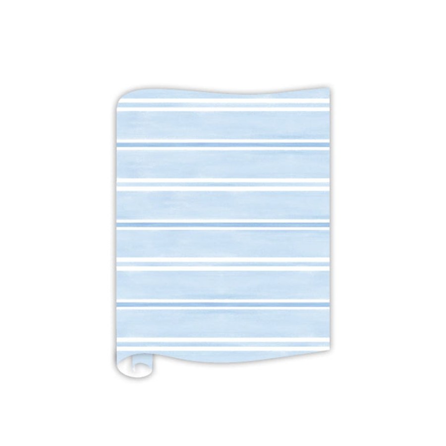 Home & Entertaining Rosanne Beck | Watercolor Stripes French Blue Table Runner