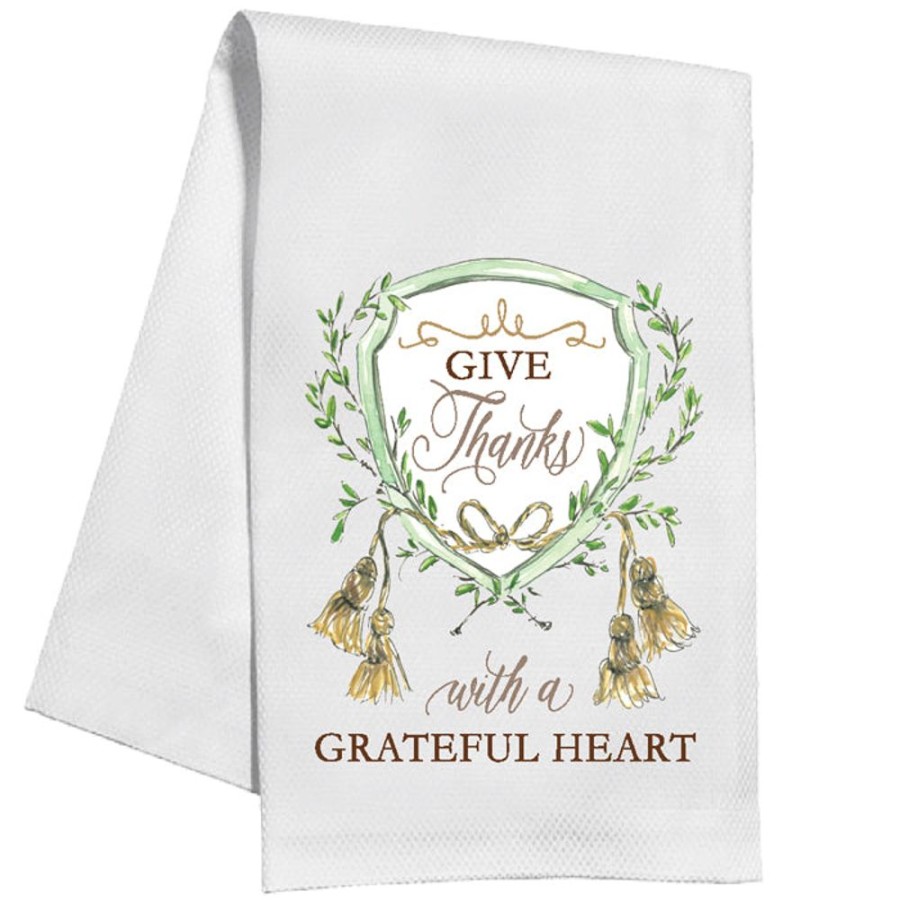 Invitations Rosanne Beck | Give Thanks With A Grateful Heart Kitchen Towel