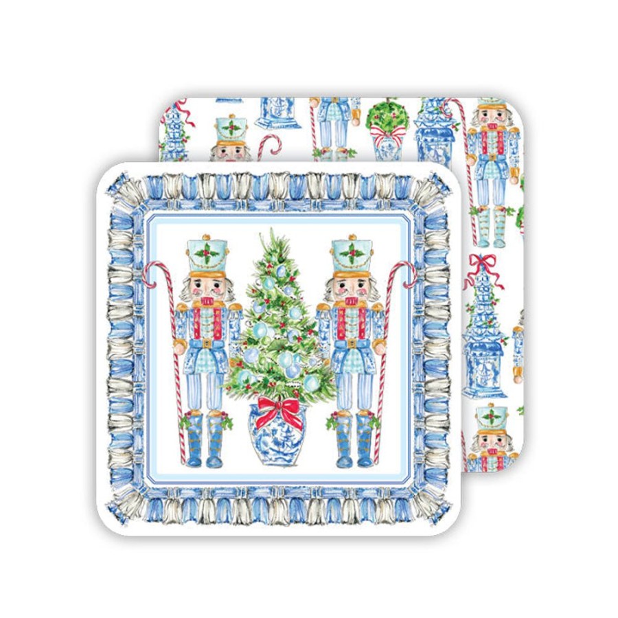 Seasonal Rosanne Beck | Chinoiserie Nutcrackers Paper Coasters