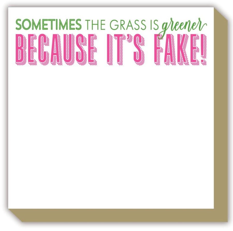 Notes & Pads Rosanne Beck | Sometimes The Grass Is Greener Luxe Notepad