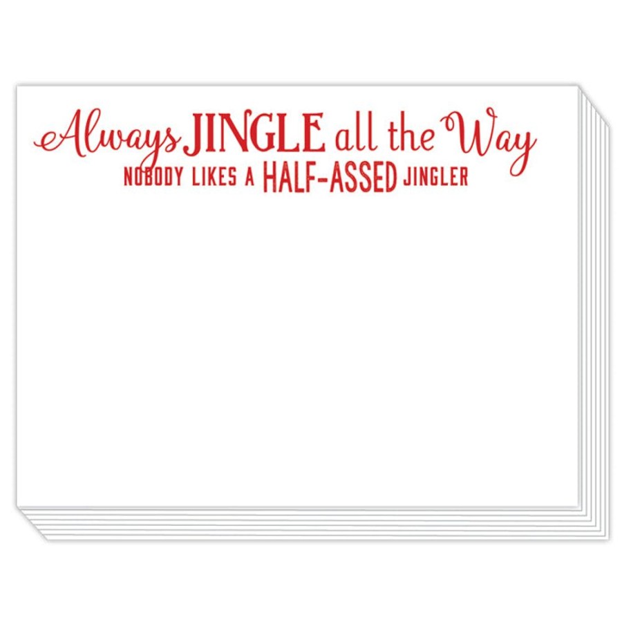 Seasonal Rosanne Beck | Always Jingle All The Way Noboday Likes A Half-Assed Jingler Slab Pad