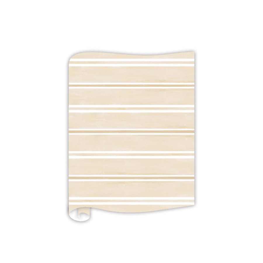 Home & Entertaining Rosanne Beck | Watercolor Stripes Taupe Table Runner