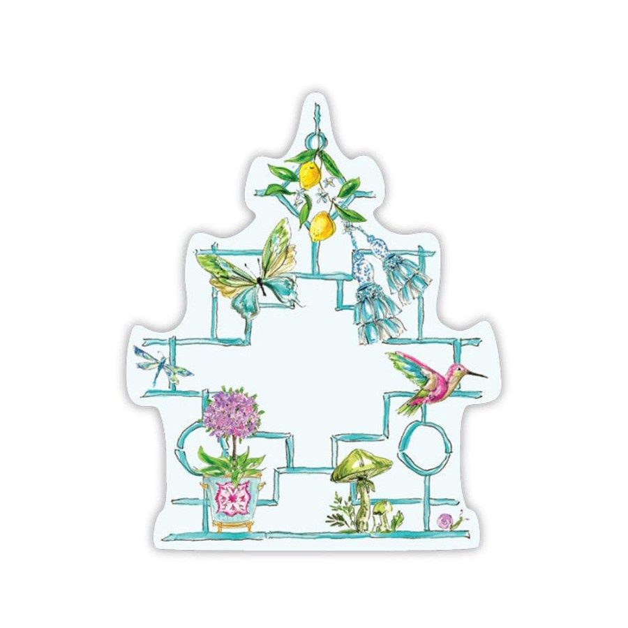 Home & Entertaining Rosanne Beck | Turquoise Bamboo Pagoda Wonderland Die-Cut Accents