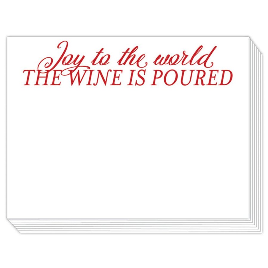 Seasonal Rosanne Beck | Joy To The World The Wine Is Poured Slab Pad