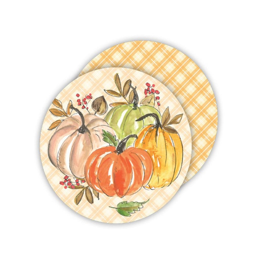 Home & Entertaining Rosanne Beck | Handpainted Pumpkins Paper Coasters