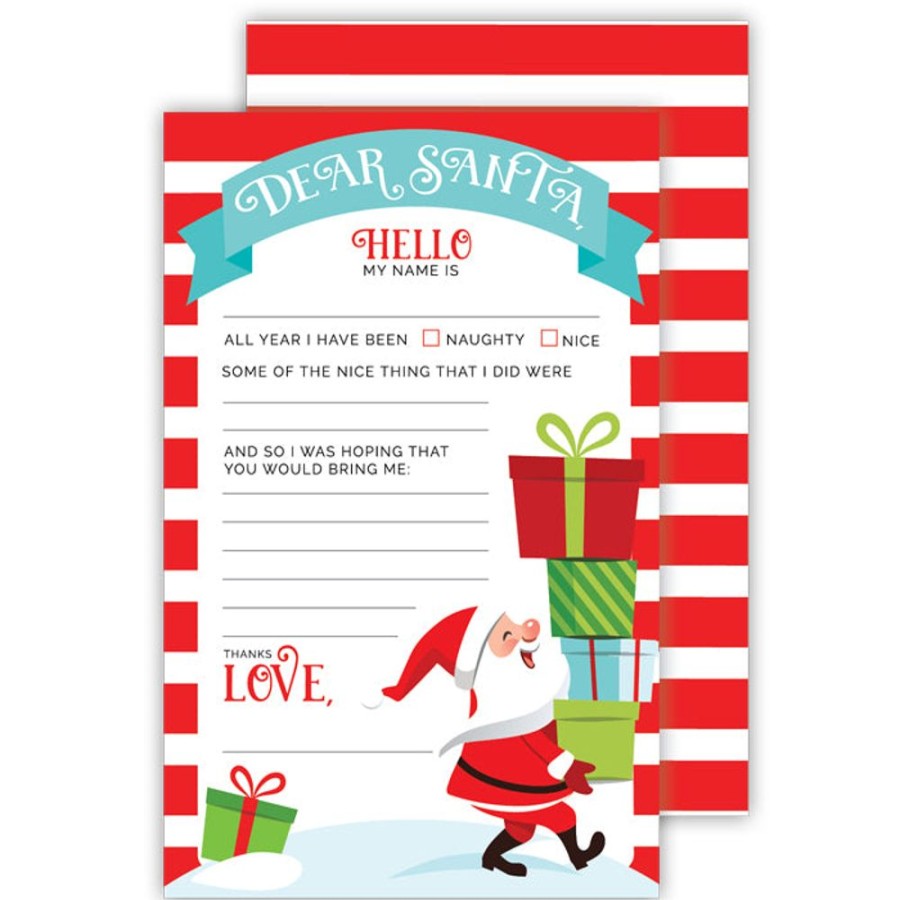 Seasonal Rosanne Beck | Dear Santa Presents Letter To Santa