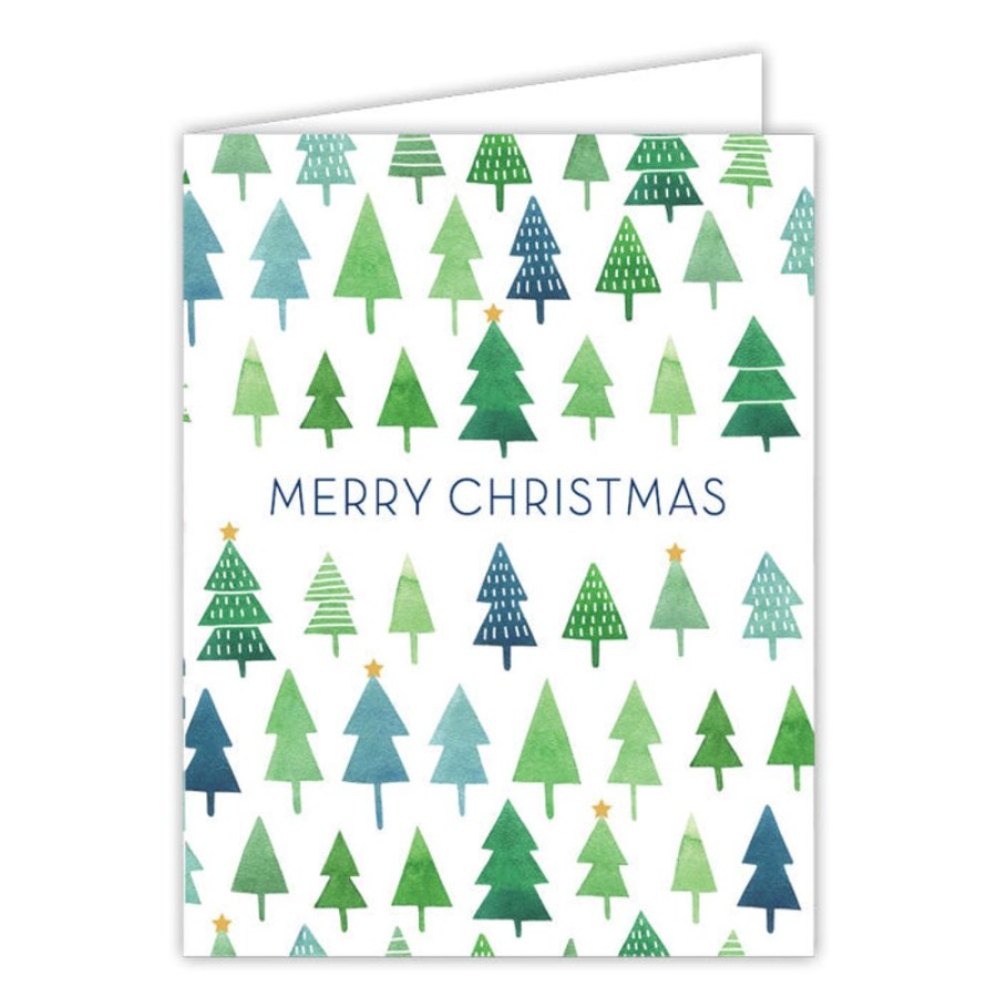 Seasonal Rosanne Beck | Merry Christmas Trees Assortment Greeting Card