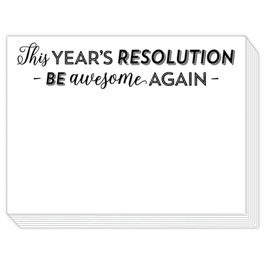 Invitations Rosanne Beck | This Year'S Resolution Be Awesome Again Slab Pad