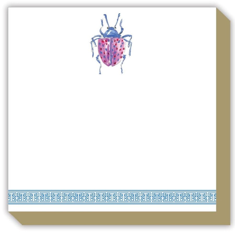 Notes & Pads Rosanne Beck | Handpainted Beetle Luxe Notepad