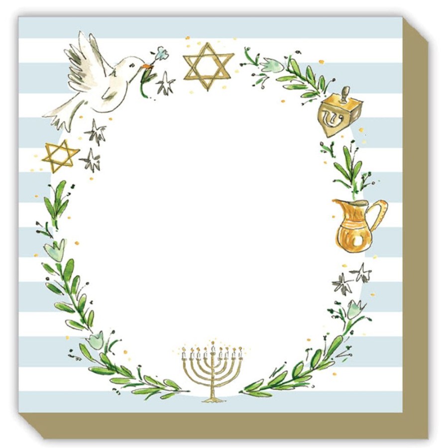 Invitations Rosanne Beck | Handpainted Hanukkah Icons Luxe Pad