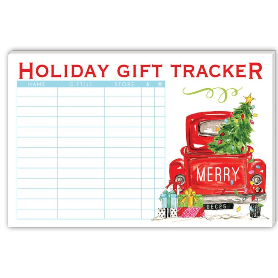 Seasonal Rosanne Beck | Holiday Gift Tracker Vintage Christmas Large Notepad