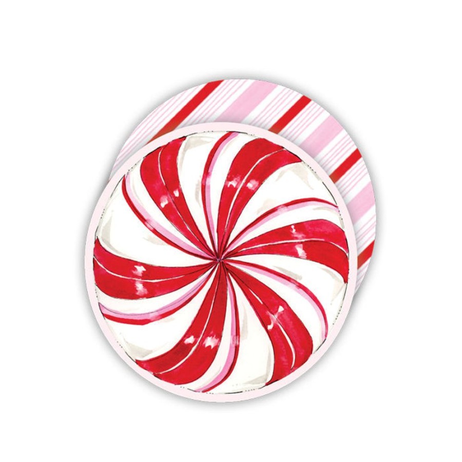 Seasonal Rosanne Beck | Peppermint Paper Coasters