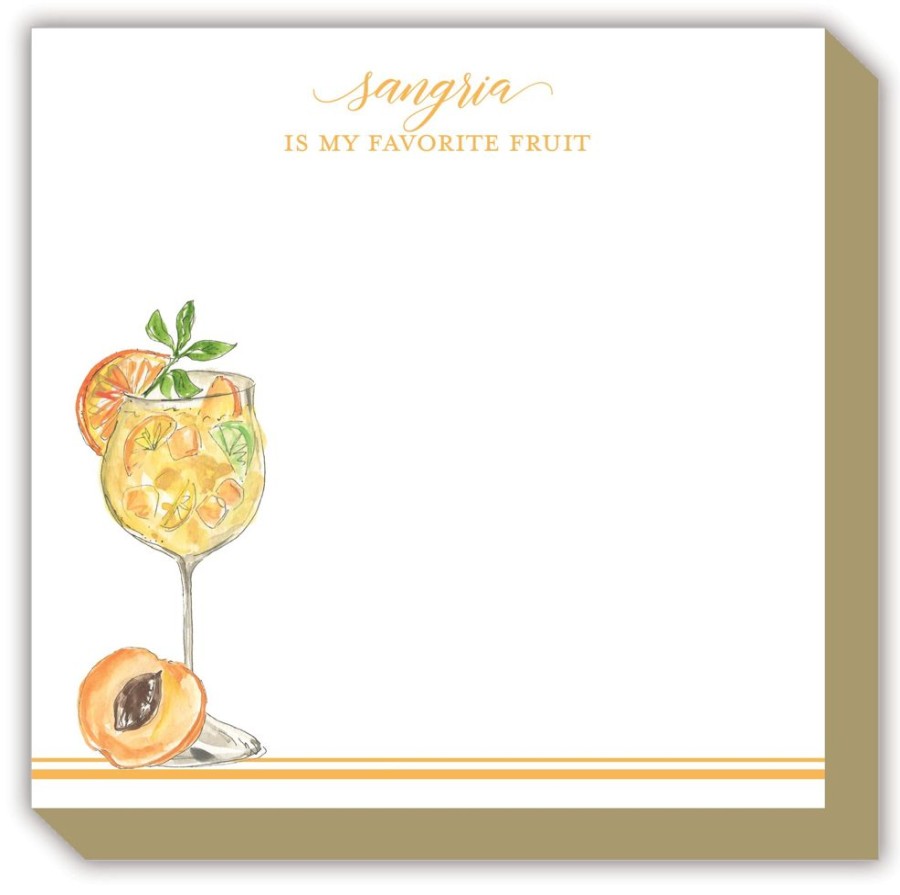 Notes & Pads Rosanne Beck | Sangria Is My Favorite Fruit Luxe Notepad