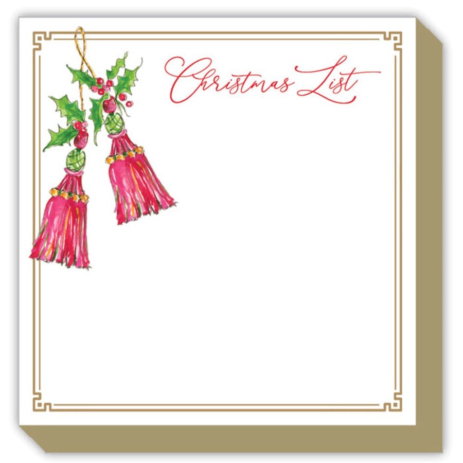 Seasonal Rosanne Beck | Holiday Tassels Luxe Notepad