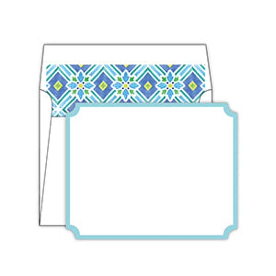 Notes & Pads Rosanne Beck | Turquoise With Blue And Green Tiles Liner Social Set