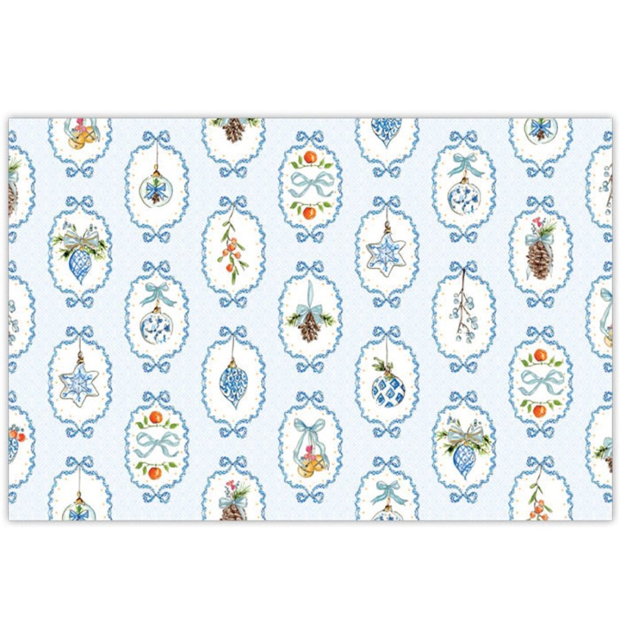 Seasonal Rosanne Beck | Christmas Citrus Bow Frame Placemats