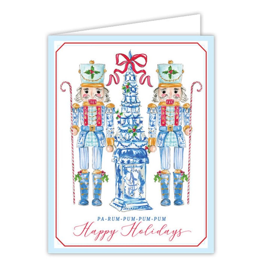 Seasonal Rosanne Beck | Chinoiserie Nutcrackers Greeting Card