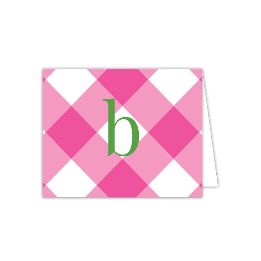 Monograms Rosanne Beck | Buffalo Check B Enclosure Card