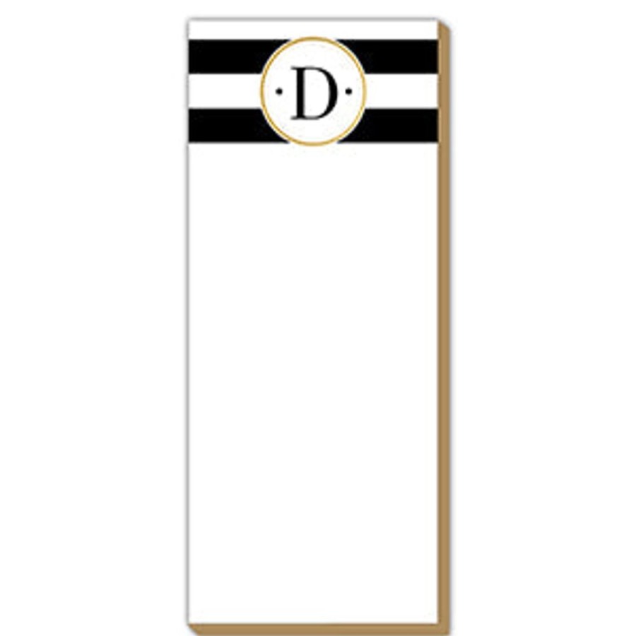 Monograms Rosanne Beck | Black Stripe D Luxe Skinny Pad