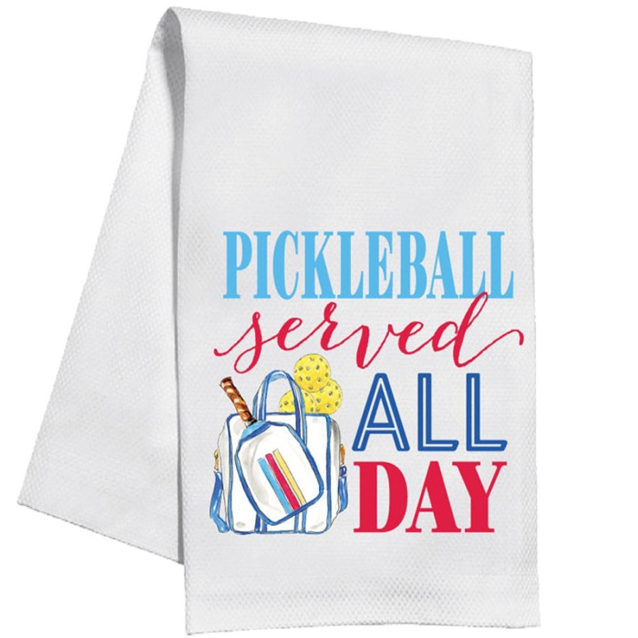 Home & Entertaining Rosanne Beck | Pickleball Served All Day Kitchen Towel