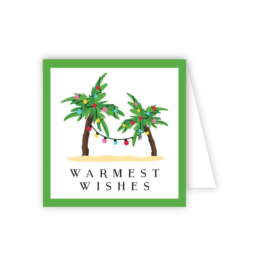 Seasonal Rosanne Beck | Warmest Wishes Palm Tree Enclosure Card