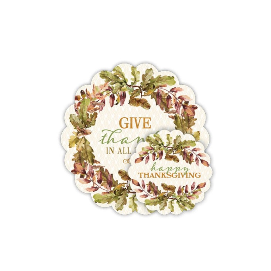 Home & Entertaining Rosanne Beck | Give Thanks In All Things Doily Set