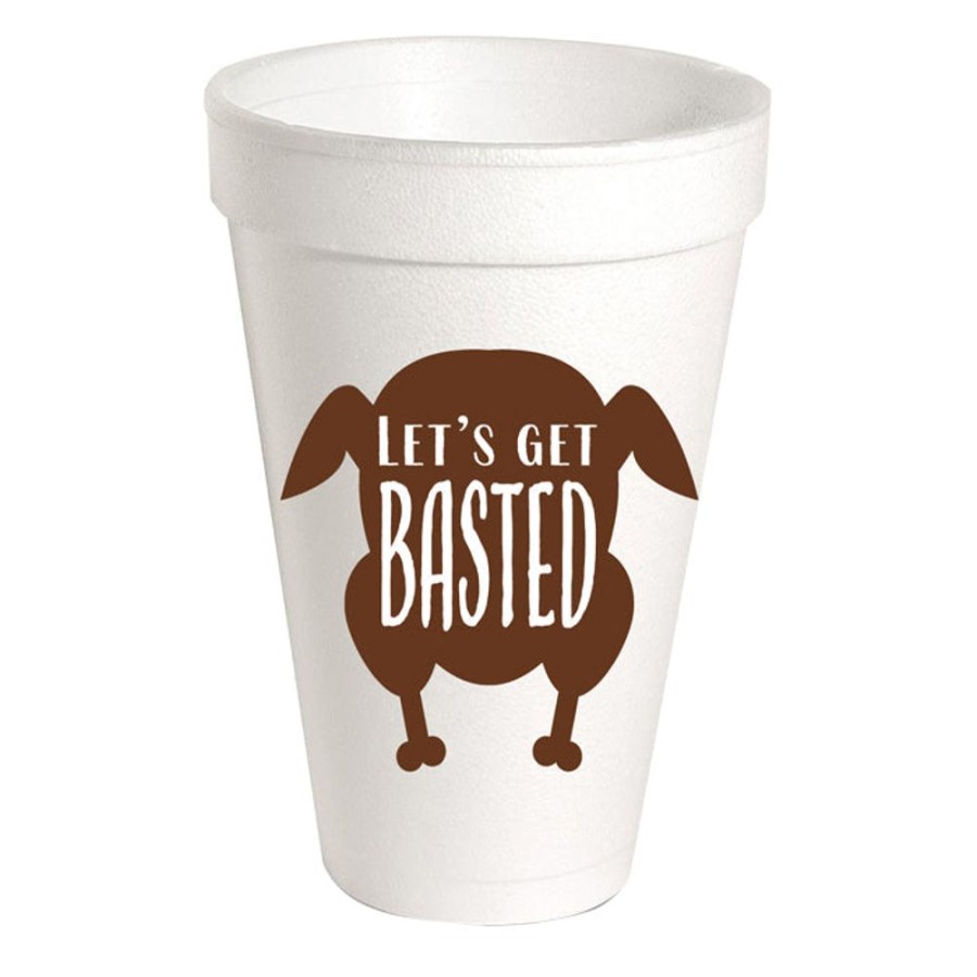 Home & Entertaining Rosanne Beck | Let'S Get Basted Turkey Styrofoam Cup