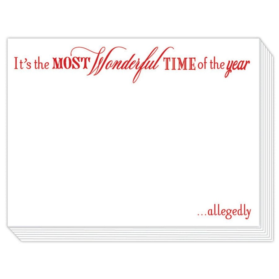 Notes & Pads Rosanne Beck | It'S The Most Wonderful Time Of The Year…Allegedly Slab Pad