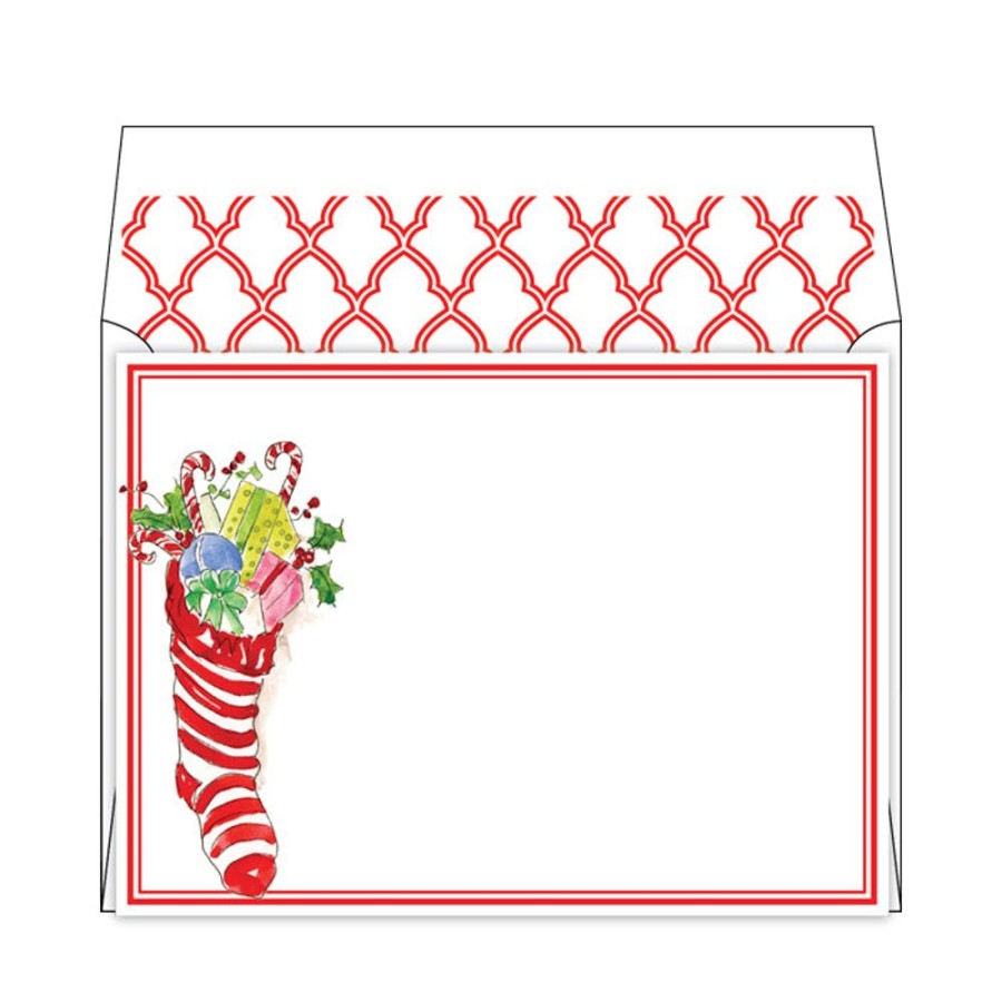 Seasonal Rosanne Beck | Stocking Flat Note Stationery