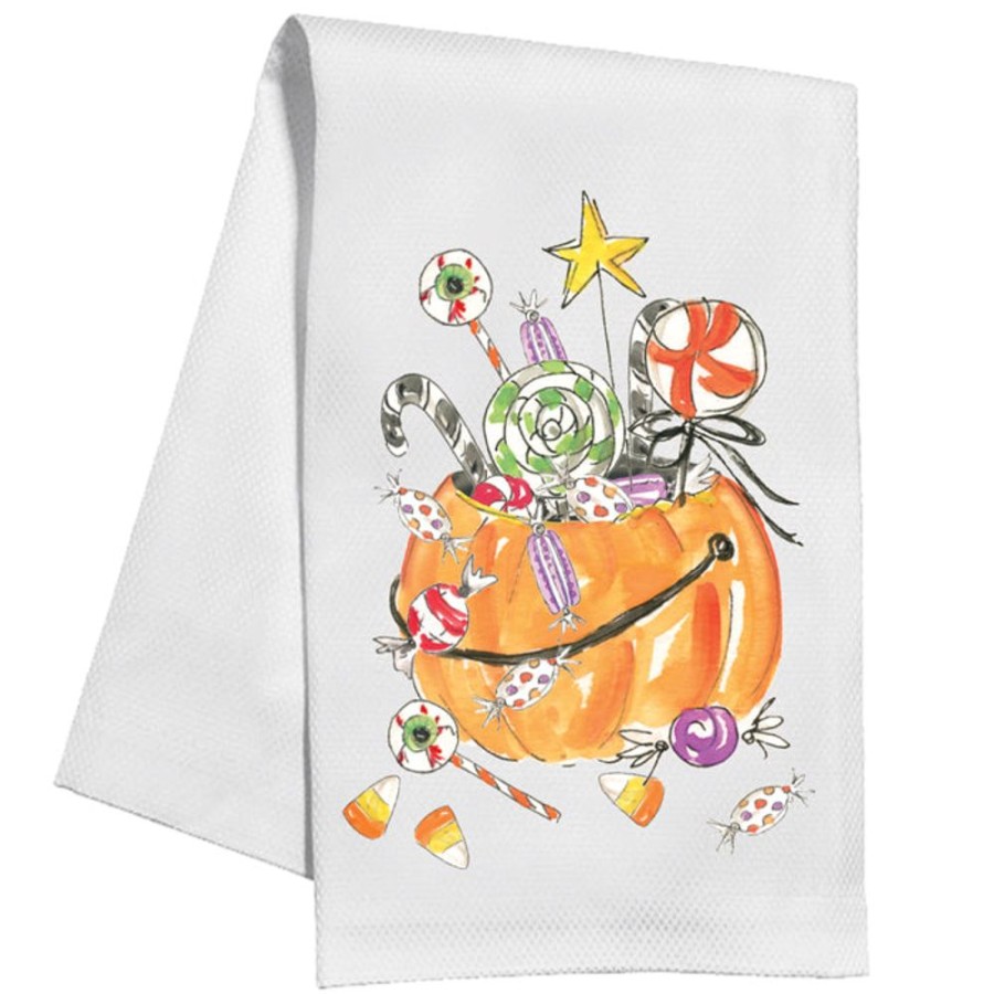 Home & Entertaining Rosanne Beck | Pumpkin Filled With Candy Kitchen Towel